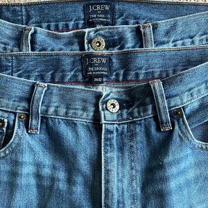 2 Pairs J. Crew The Driggs Jeans